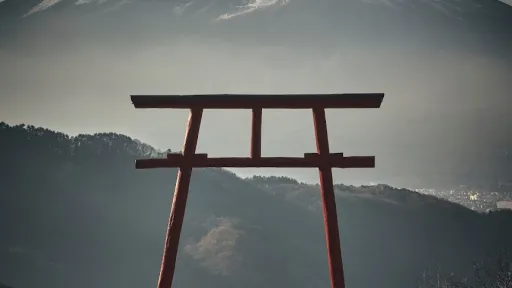 Mount Fuji Distant Worship Site (Tenku no Torii) Torii View