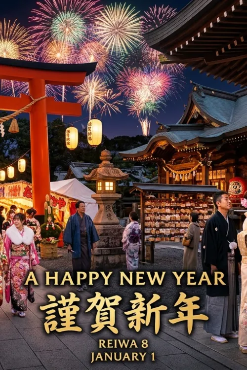 New year day Japan - Akemashite omedetou